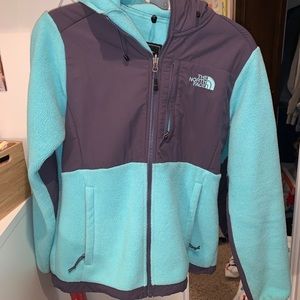 Blue and Grey Northface Jacket